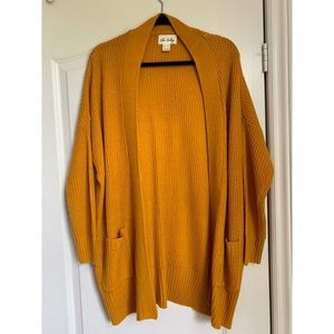 MUSTARD KNITTED CARDIGAN